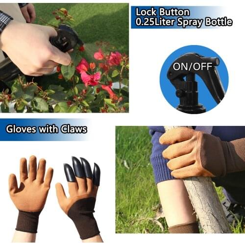 Hot Selling Popular 12+1 Plus Pcs Ergonomic Hand Digging Weeder Rake Shovel Trowel Sprayer Gloves Gift Men Women