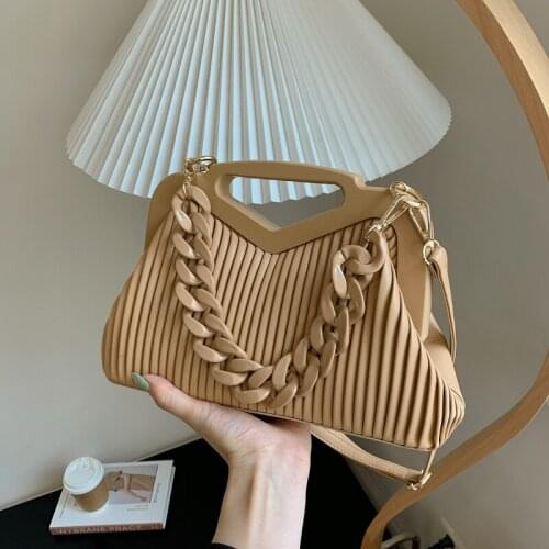 Luxury Brand Designer Handbags Purse Women Shoulder Crossbody Bags 2021 New Pleated Clutches Totes Ladies Messenger Bags Quality