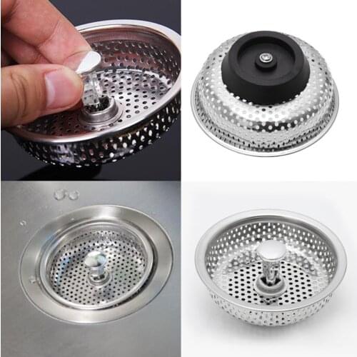 Mesh Kitchen Stainless Steel Sink Strainer Disposer Plug Drain Stopper Filter