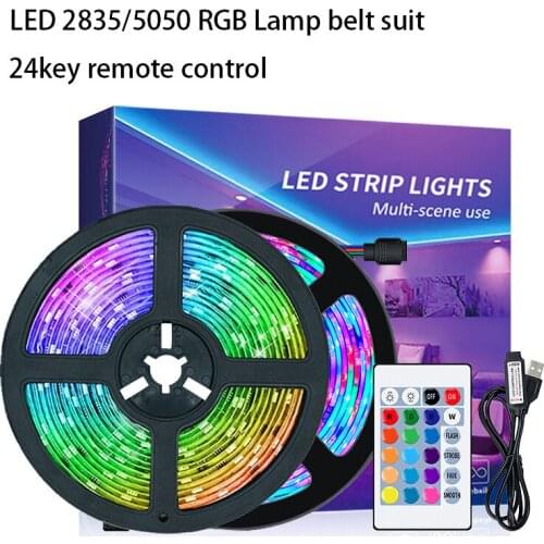 LED Lights With SMD 2835/5050 Low Voltage Super Bright 24-key Infrared Indoor Night Light TV Background Light String