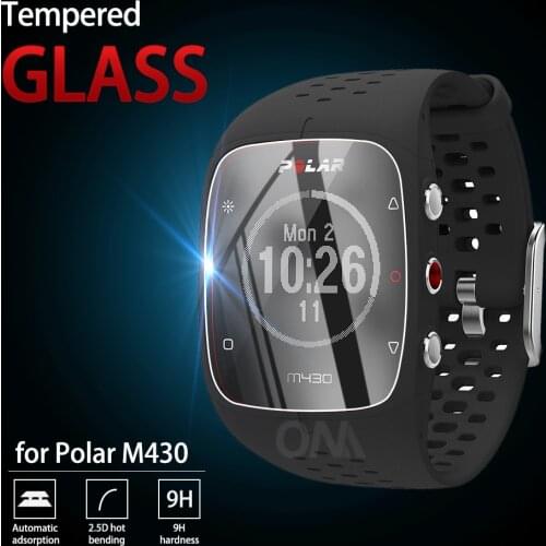 5Pcs 9H Premium Tempered Glass For Polar M430 smart watch Screen Protector Film Accessories