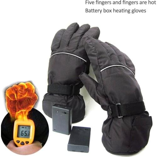 Electric Heated Winter ski Gloves 2019 New 3 Levels Temperature Hand Control Warmer for Skiing Cycling Riding Heating Warm Glove