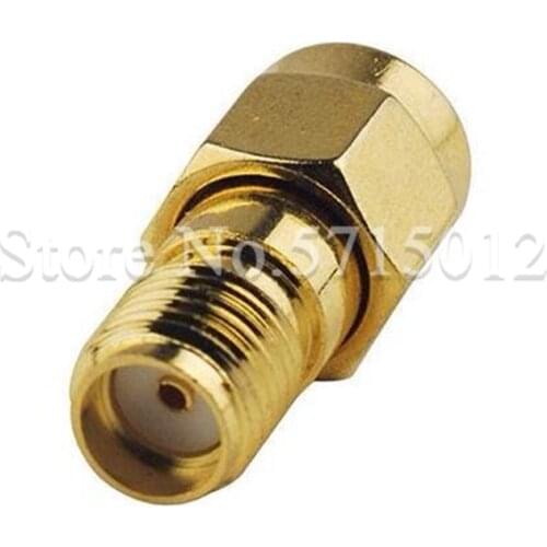 3pcs Gold SMA-JK Male Turn to Famale Adaptor SMA RF Coaxial Cable Connector Pure Copper Converter