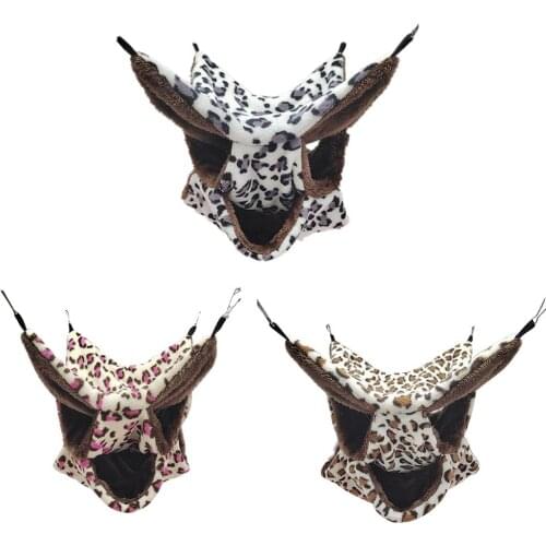 3-layer Pet Hammock Plush Soft Winter Warm Hanging Nest Sleeping Bed Small Pets Hamster Squirrel Chinchilla House