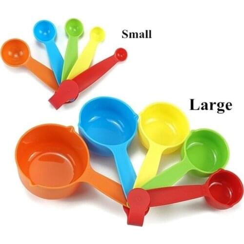 5pcs/set Measuring Cup Colorful Kitchen Measuring Spoon Scoop For Baking Tea Coffee Kichen Accessories Measuring Tool Set
