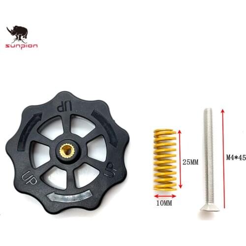 3D Printer Accessories Hot Bed Improved Large Hand Twist Leveling Nut For Hot Creality CR-10 / 10s Mini / Ender-3 creality 4pcs