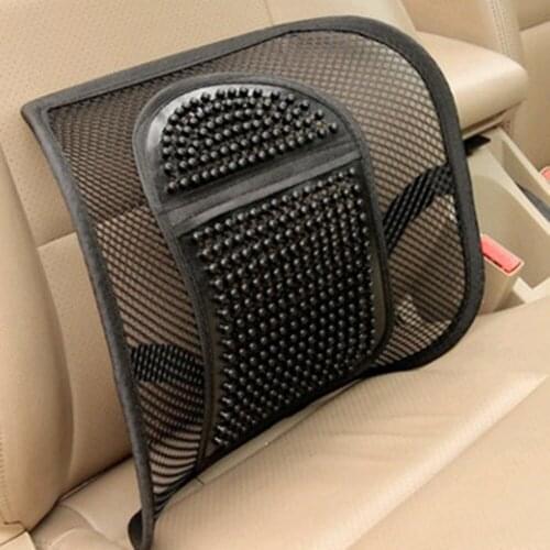 Car Seat Cushion Back Seat Lumbar Cushion Massager Chair Seat Supports t Mesh Ventilate Cushion Pad Car Office Seat Hot Black