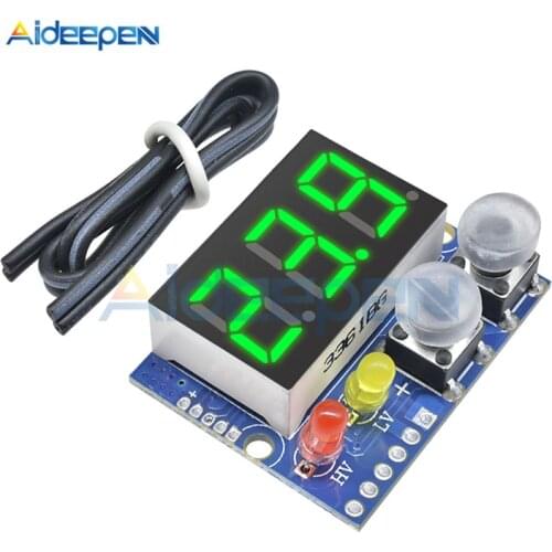 DC 4-30V Red LED Digital Voltmeter Meter 3Way 0-99.9V Alarm Indicator Voltage Display Meter Overvoltage Undervoltage Protection