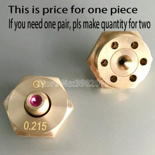 Ruby Wire Guide Water Spray Cooling Plate Nozzle 0.215mm for Medium Speed WEDM Wire Cut Machine