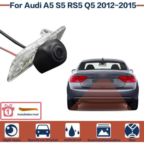 For Audi A5 S5 RS5 Q5 2012-2015 Car Rear View Reverse Backup Camera Parking HD Night Vision High Quality | CCD + RCA