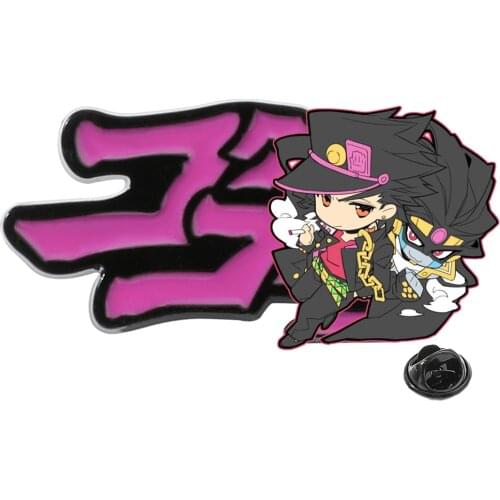 JoJos Bizarre Adventure To be Continued Brooch Enamel Creative Adventure Cartoon Backpack Jacket Pin Fashion Jewelry Ornament