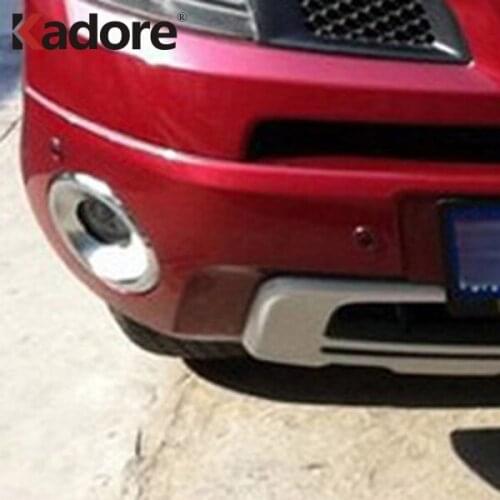 For RENAULT KOLEOS 2008 2009 2010 Chrome Front Rear Fog Light Lamp Trims Cover Car Styling Auto Exterior Accessories