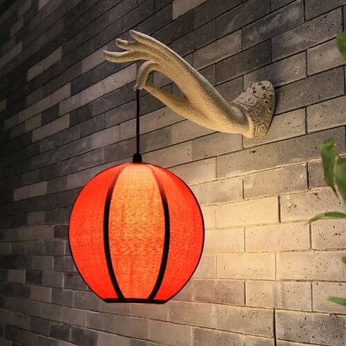 Creative new Chinese Wall Lamps living room teahouse corridor courtyard balcony retro decoration art lamp classical LU810222