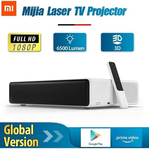 [Global Version]Xiaomi Mijia Laser Projector TV Full HD 1080P 4K 3D Android Home Theater Cinema Phone FOR Prime Video Google