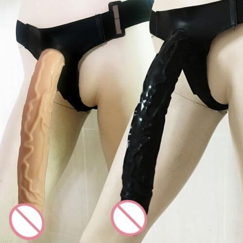 Hot Strap On Realistic Super Huge 35*5CM Dildo And Pants Flexible Penis Horse Dildos Sex toys For Women Lesbian Gay Adult Game