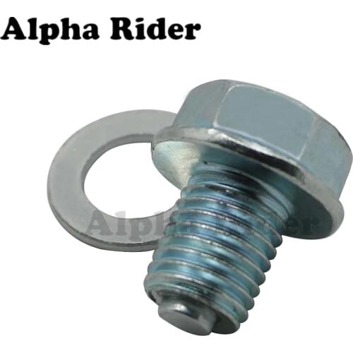 M12*1.5*13mm 92800-12000 Engine Crankcase Magnetic Oil Drain Plug Bolt Replaces For Honda ATC ATV Dirt Bike Street Bike Scooter