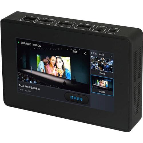 Live video encoder Multi-channel high-definition 2-channel HDMI SDI guide switching, touch screen to achieve live broadcast