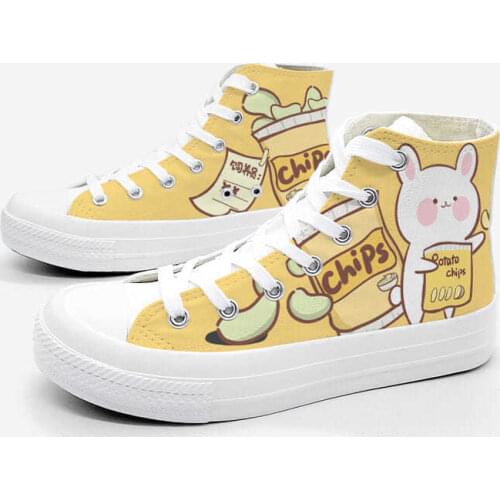 Fashion Women Flats Korean Womens Canvas Shoes High-top Student Casual Gifts