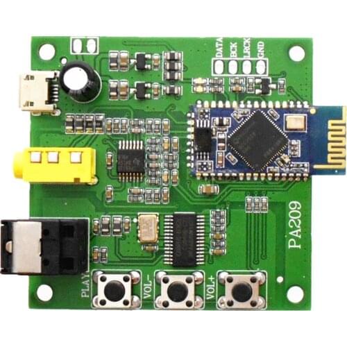 QCC3008 PA209 Bluetooth 5.0 Audio Receiver Module Fiber Optic Analog I2S IIS Output BTM308