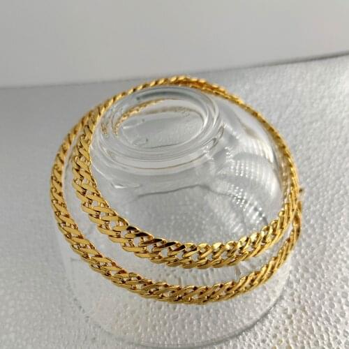 MENS 24" 10mm Thick Rounded Miami CURB Link Double 18 K Yellow Solid GOLD Filled Choker Necklace Cool Jewelry