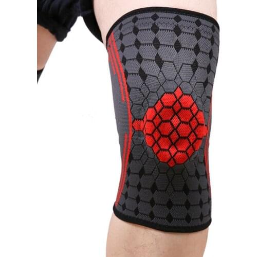 Unisex Knee Pads Compression Strap Knee Brace For Sports Knitted High Elasticity Pain Relief Protection Spring Support