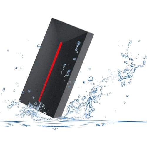 RFID Reader 125KHZ/13.56MHZ Long Range Access Control Card Reader Proximity Card Wiegand 26/34 IP68 Waterproof Small IC Reader