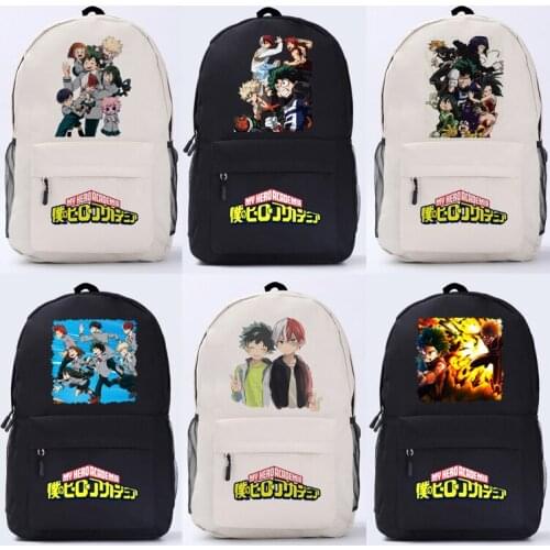 Anime Boku no Hero Academia Backpack Bag Messenger Zipper School Book Students Bag Cospaly Girl Boys Gift