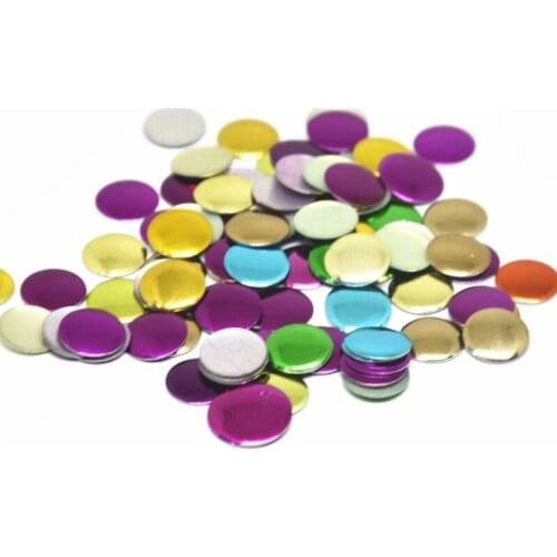 Hotfix Rhinestuds Round Iron on Rhinestones Metalic with Adhesive Hot Drilling DIY Garment Accessories Christmas Decoration