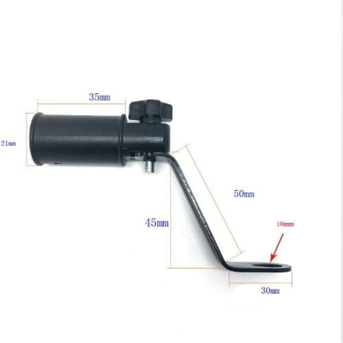 Universal Motorcycle Rearview Mirror Clamp Mount Holder 10MM GPS Phone Bracket For Suzuki Scooter Moped ATV