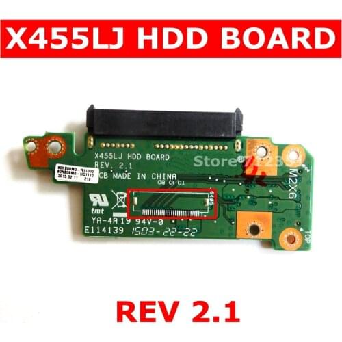 X455LJ HDD BOARD REV3.1 REV 2.1 For ASUS X455 X455L X455LJ X455LD X455LF X455WE Hard Drive HDD Board Connectors Test 100% ok