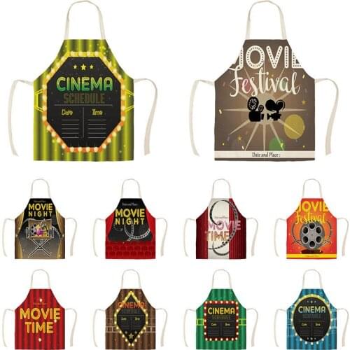 Movie Night pattern aprons for women apron kitchen aprons kitchen apron women apron for kitchen Apron for hairdresser barista
