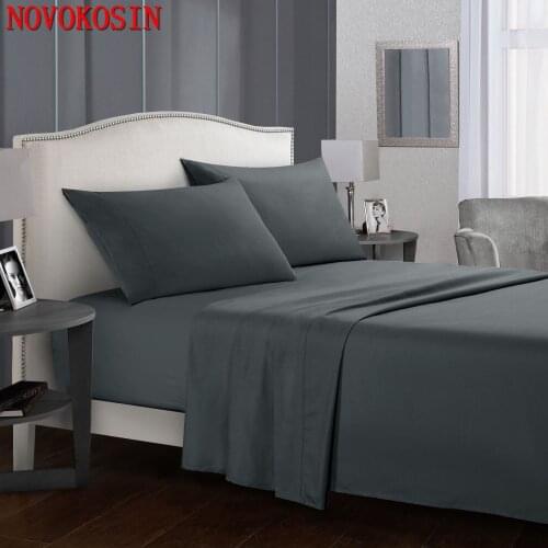 2021 Washing Four Piece Bed Cover Sheet Set Three Piece US Style Hotel Student Pillow Case Textile Bedding Article Sets
