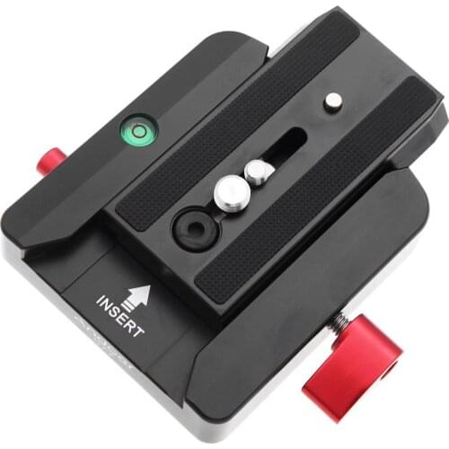 Andoer Rapid Connect Adapter Clamp with QR Plate 501PL for Manfrotto Tripod Head 701HDV
