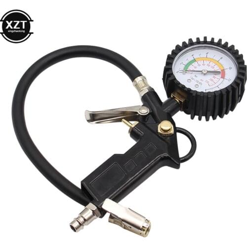 Car Auto Tire Pressure Gauge Pumps Pressure Gun Type For Car Motorcycle SUV Inflator For Air Compressor Durable Tire Repair Tool