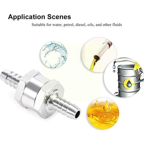 Auto Parts Fuel Pump One-way Check Valve Fuel Non Return Way Car Carburettor Motorcycles Check Ship Systems Fit Fuel One Va R9H9