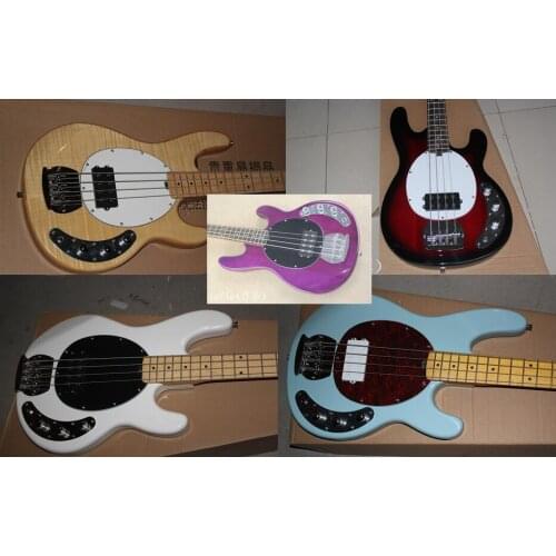 Free shipping High Quality White Music Man StingRay 4 Strings Electric Bass in stock