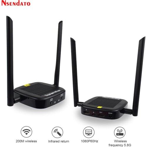 Wireless Wifi HDMI Video Transmitter and Receiver 200M 1080P 60Hz HDMI Audio Video Converter Extender adapter For TV PC Monitor
