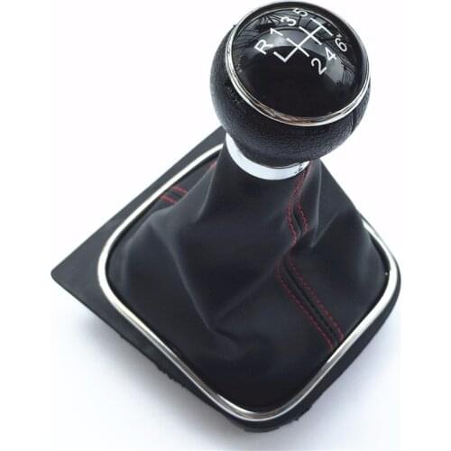 Gear Shift Knob Gaiter Boot Case Cover Collar For Volkswagen VW Golf 5 MK5 R32 GTI Golf 6 MK6 2005 2006 2007 2008 2009 2010-2014