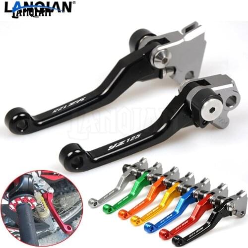 CNC Laser Printing Motorcycle Dirt bike Pivot Brake Clutch Levers For YAMAHA YZ125 2001-2007 With YZ 125 Motocross Accessories