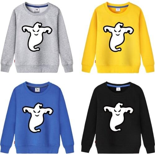 Kids Sweater Halloween Gifts Print Ghost Spring Summer Boys Girls Fashion Sweatshirts Baby Child Tops Outwear Clothes Clothing