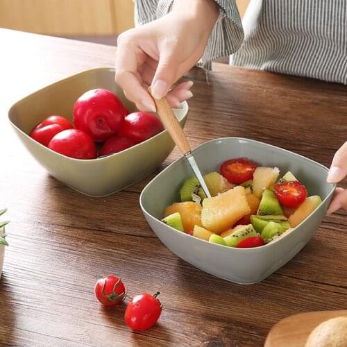 Home square fruit bowl living room plastic fruit bowl home kitchen sink coffee table candy dish salad bowl