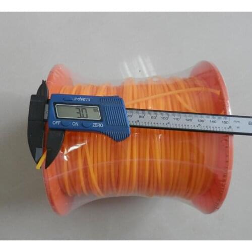 3.0MM / 0.120" X 3LB / ROLL SPOOL ROUND 168M TRIMMER LINE GRASS TRIMMER LINE BRUHCUTTER NYLON LINES