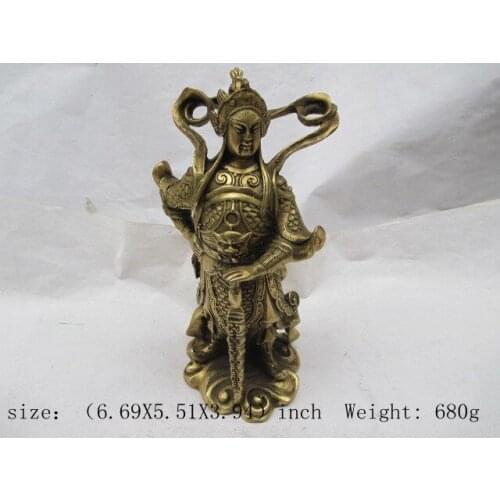 Chinese ancient copper zhaoyun of the romance of three kingdom