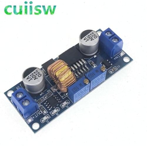 CC/CV 5A Lithium Charger Board XL4015 Adjustable 6-38V To 1.25-36V DC Step Down Power Supply Buck Module