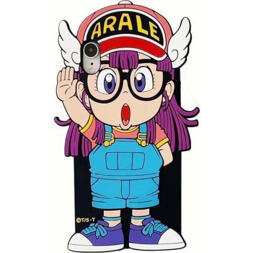 Cute Cartoon Girl Arale Case for iPhone 12 11 Pro X XR XS Max 6 6s 7 8 Plus SE 2020 mini Robot Doll Soft Silicone Cover