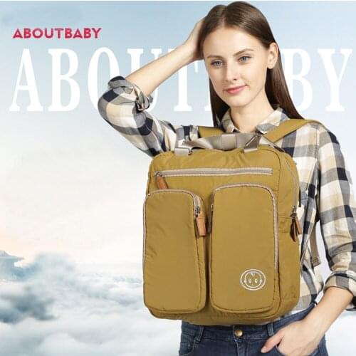 Fashion Mummy Bag Shoulders Multi-function Mummy Bag Large Capacity Mother Package Baby Bag Set