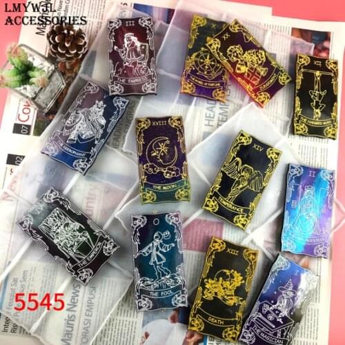 2021 New Tarot Brand Resin Silicone Mold DIYTarot Chess Card Epoxy Mold Handicraft Tools Silicon Molds for Resin Art