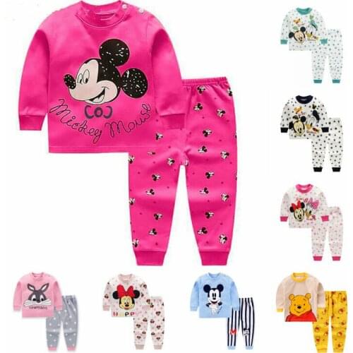 Autumn Newborn Sport Suits Kids T-shirt+pants Suit Clothes Sets Baby Boy Girls Clothing Set Children Outfits Bbay Underwear