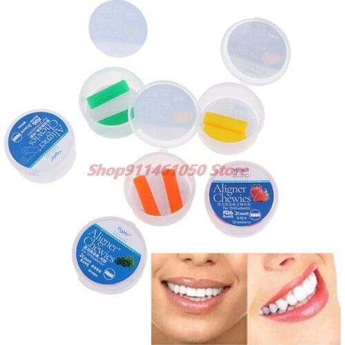 2pcs/box Teeth Aligner Chewies Seaters Dental Orthodontic Chew Sticks