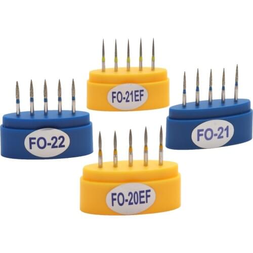 Dental Diamond Burs Medium FG 1.6M for Dental High Speed Handpiece Dental Air Turbine From FO-11 to FO-32